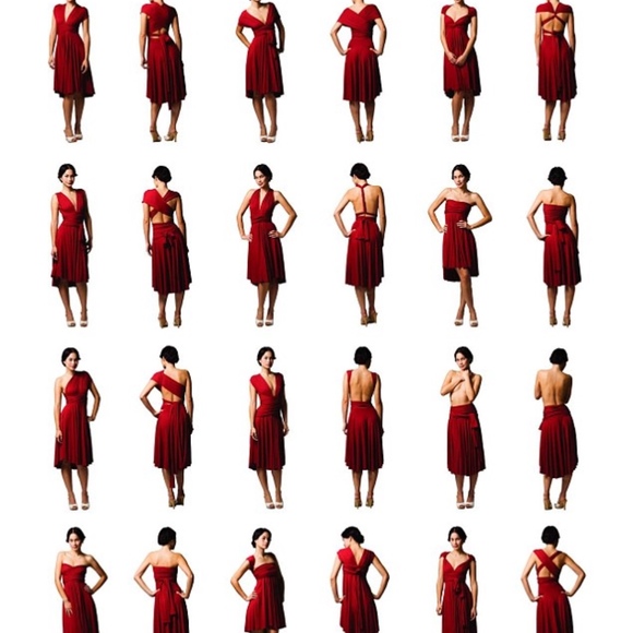 RARE Butter By Nadia Tarr Pink Infinity Wrap Dress - Picture 6 of 8